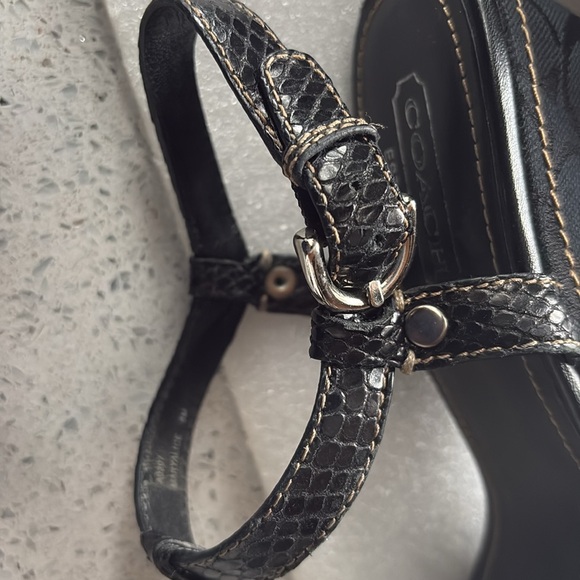 COACH PreLoved Black Wedges - Size 8 - Picture 9 of 9